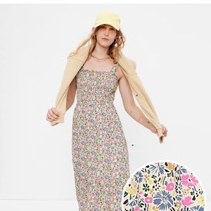 Gap Smocked Tiered Midi Dress NWT
